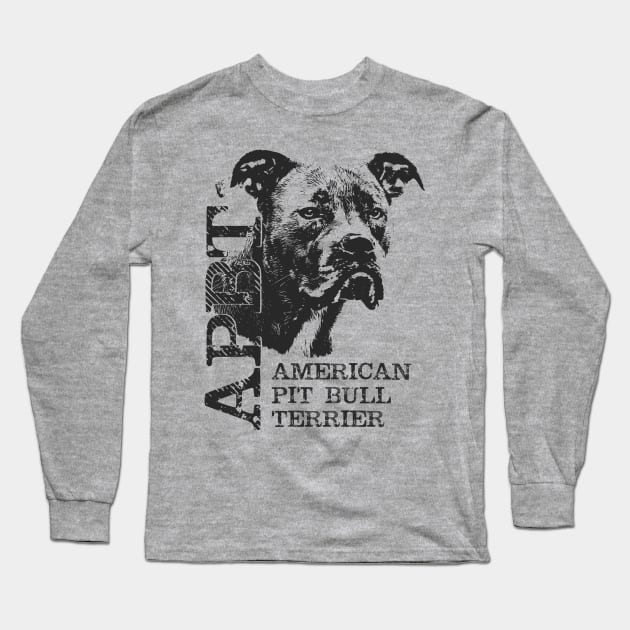 American Pit Bull Terrier - APBT Long Sleeve T-Shirt by Nartissima